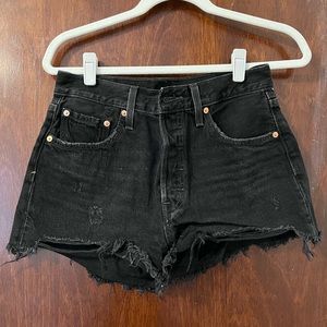 Levi’s 501 Black Shorts